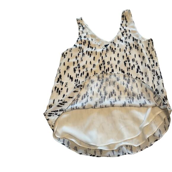 RW & Co Abstract Print Sleeveless Lined Blouse | Size S - Picture 4 of 7